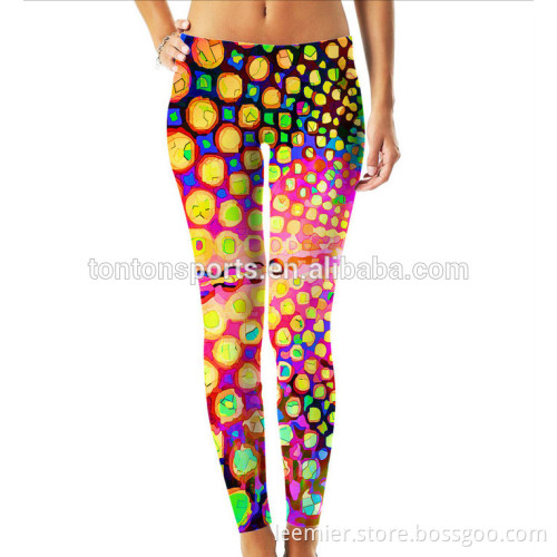 hot sale Ladie's fashion design custom made sublimation leggings